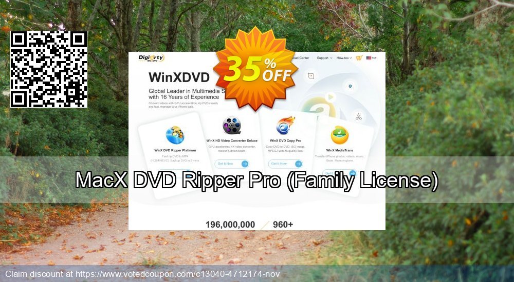 MACX DVD Ripper Pro, Family Plan  Coupon Code May 2024, 36% OFF - VotedCoupon