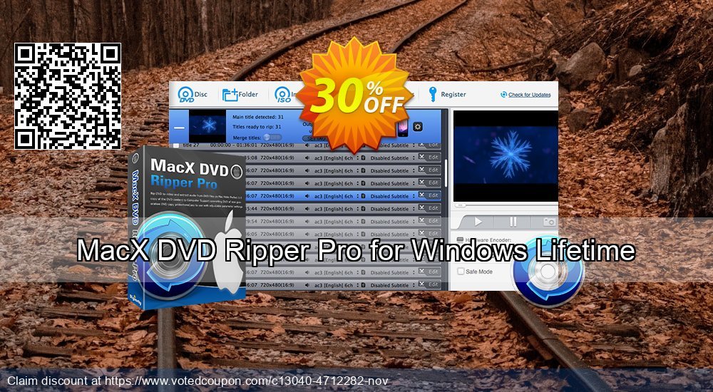 MACX DVD Ripper Pro for WINDOWS, 1-Year  Coupon Code Apr 2024, 51% OFF - VotedCoupon