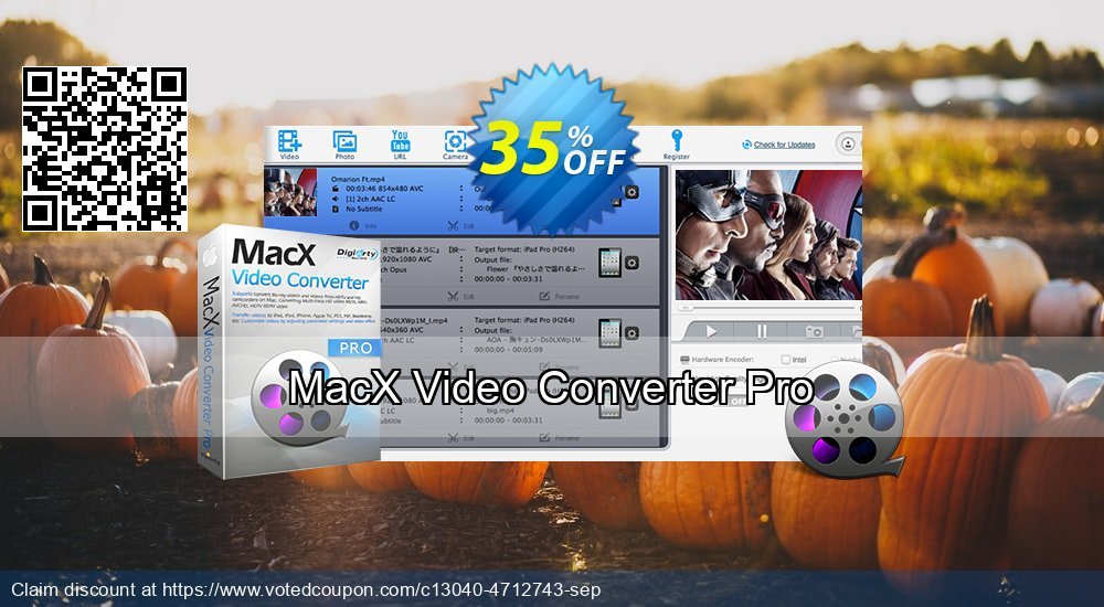 MACX Video Converter Pro Coupon, discount MacX Video Converter Pro (1 Year License) stunning promo code 2024. Promotion: MacX Video Converter Pro discount for 1 Year license