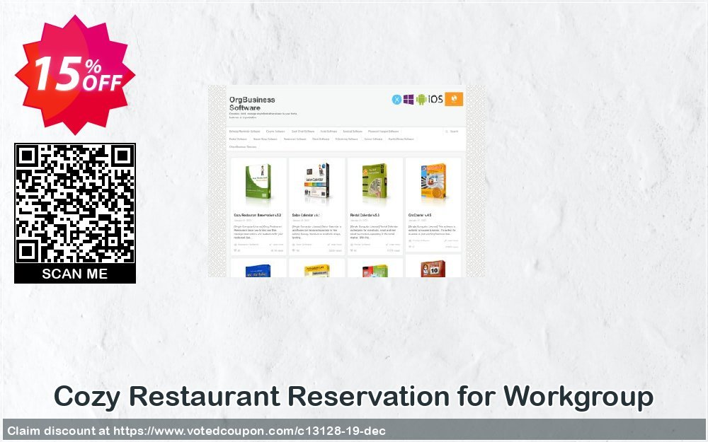 Cozy Restaurant Reservation for Workgroup Coupon, discount OrgBusiness coupon (13128). Promotion: OrgBusiness discount coupon (13128)