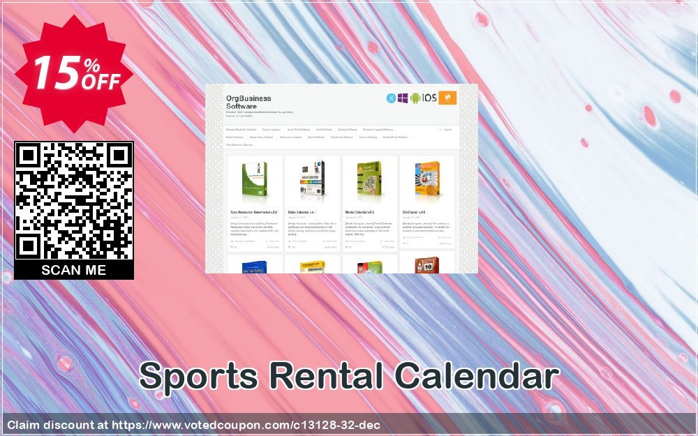 Sports Rental Calendar Coupon, discount OrgBusiness coupon (13128). Promotion: OrgBusiness discount coupon (13128)