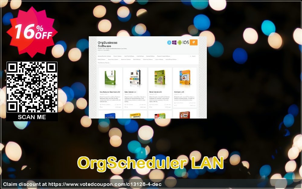 OrgScheduler LAN Coupon, discount OrgBusiness coupon (13128). Promotion: OrgBusiness discount coupon (13128)