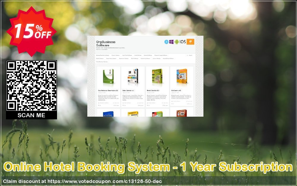 Online Hotel Booking System - Yearly Subscription Coupon, discount OrgBusiness coupon (13128). Promotion: OrgBusiness discount coupon (13128)