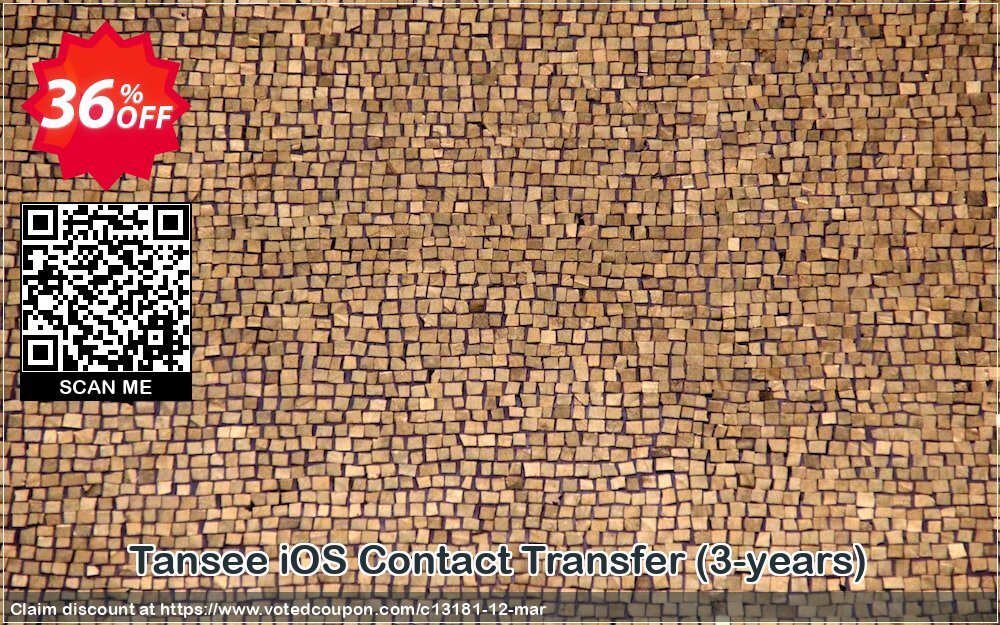 Tansee iOS Contact Transfer, 3-years  Coupon, discount Tansee discount codes 13181. Promotion: 13181-3