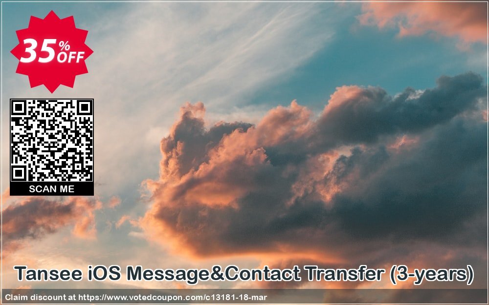 Tansee iOS Message&Contact Transfer, 3-years  voted-on promotion codes