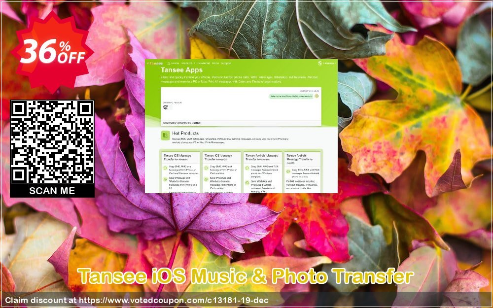 Tansee iOS Music & Photo Transfer Coupon, discount Tansee discount codes 13181. Promotion: 13181-3