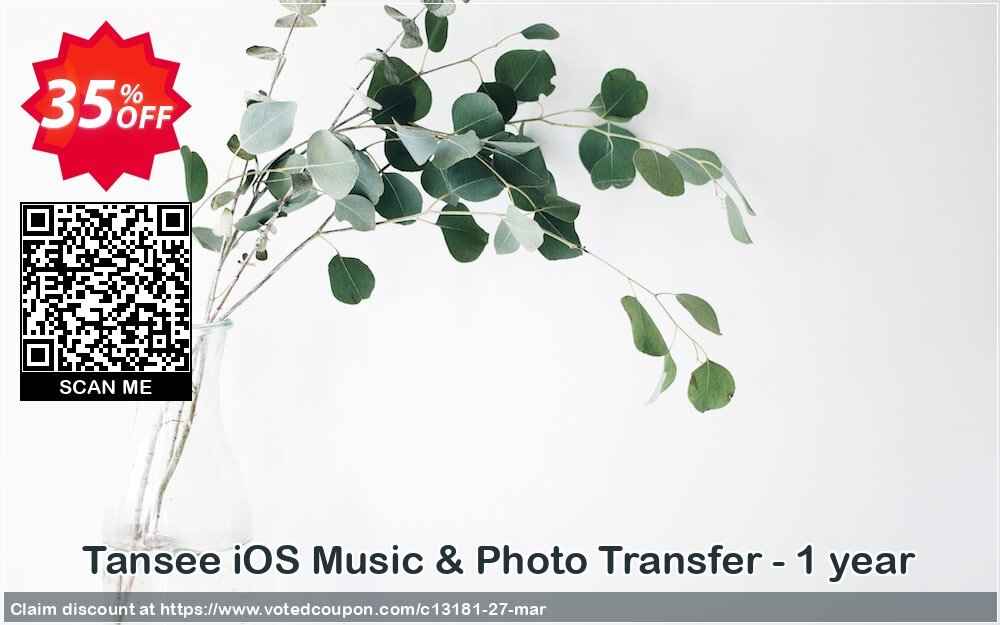 Tansee iOS Music & Photo Transfer - Yearly Coupon Code May 2024, 35% OFF - VotedCoupon