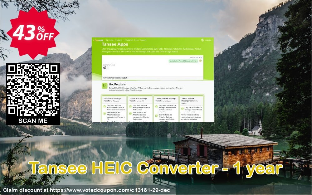 Tansee HEIC Converter - Yearly Coupon, discount Tansee discount codes 13181. Promotion: Tansee discount coupon (13181)