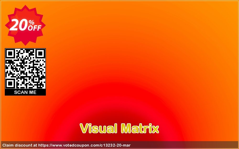 Visual Matrix Coupon, discount GraphNow coupon discount (13232). Promotion: GraphNow promotion discount codes (13232)