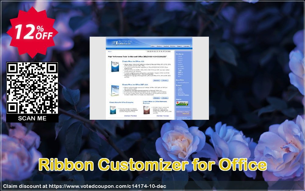 Ribbon Customizer for Office Coupon, discount Add-in tools coupon (14174). Promotion: Addintools discount