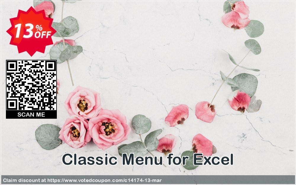 Classic Menu for Excel Coupon, discount Add-in tools coupon (14174). Promotion: Addintools discount