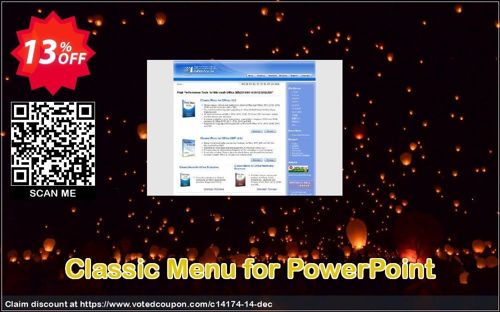 Classic Menu for PowerPoint Coupon, discount Add-in tools coupon (14174). Promotion: Addintools discount