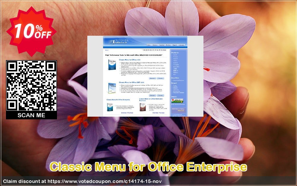 Classic Menu for Office Enterprise Coupon, discount Add-in tools coupon (14174). Promotion: Addintools discount