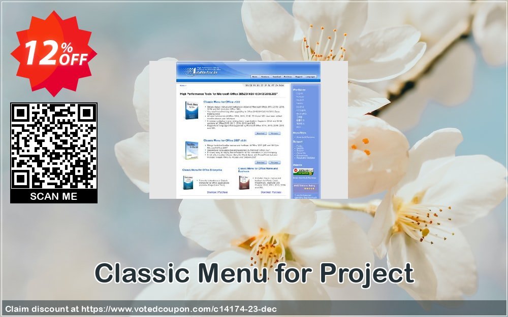 Classic Menu for Project Coupon, discount Add-in tools coupon (14174). Promotion: Addintools discount