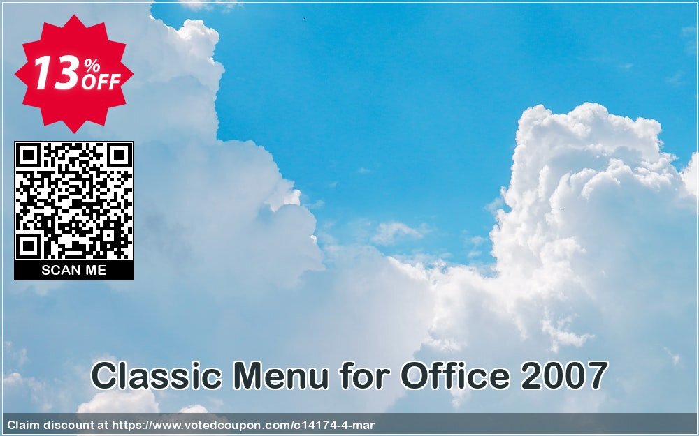 Classic Menu for Office 2007 Coupon, discount Add-in tools coupon (14174). Promotion: Addintools discount