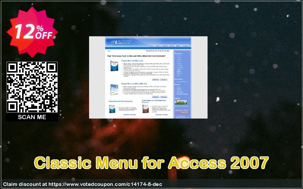 Classic Menu for Access 2007 Coupon, discount Add-in tools coupon (14174). Promotion: Addintools discount