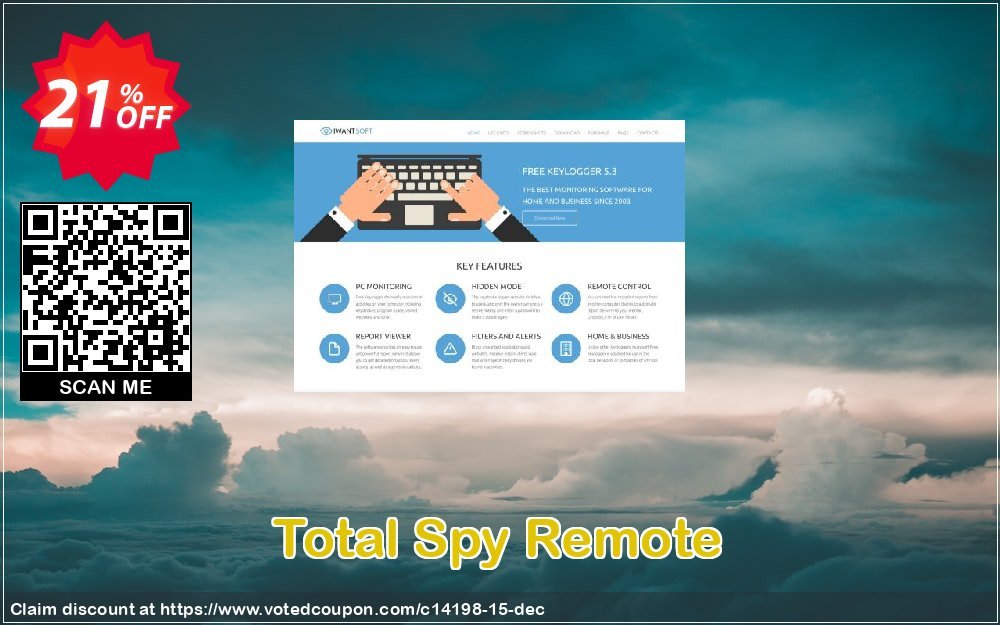 Total Spy Remote Coupon, discount Total Spy Remote Edition coupon. Promotion: IwantSoft Total Spy discount coupon codes (14198)