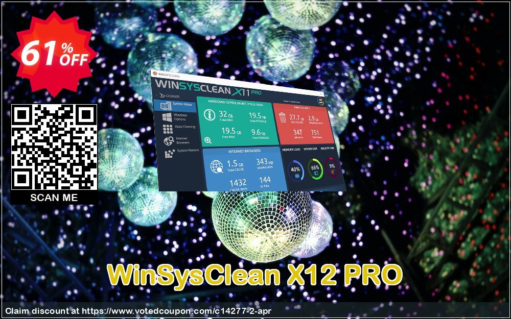 WinSysClean X12 PRO Coupon Code May 2024, 61% OFF - VotedCoupon