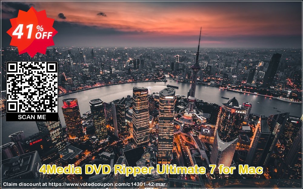 4Media DVD Ripper Ultimate 7 for MAC Coupon, discount Coupon for 5300. Promotion: 