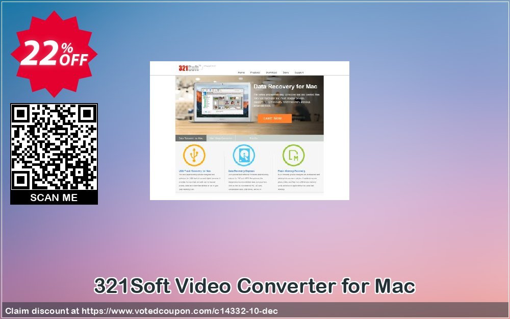 321Soft Video Converter for MAC Coupon, discount Twitter 20% OFF. Promotion: Twitter 20% OFF
