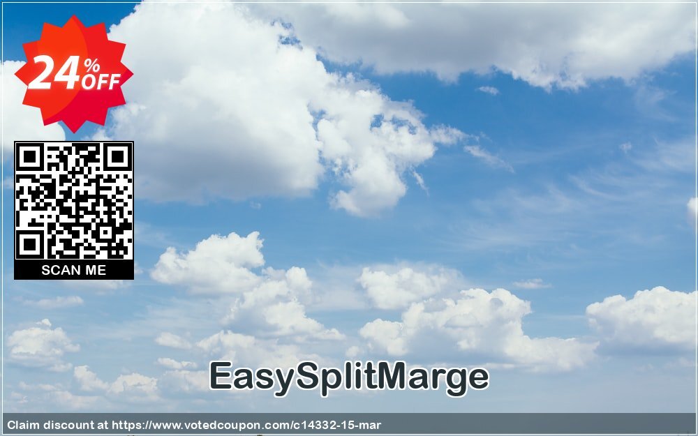 EasySplitMarge Coupon, discount Twitter 20% OFF. Promotion: Twitter 20% OFF