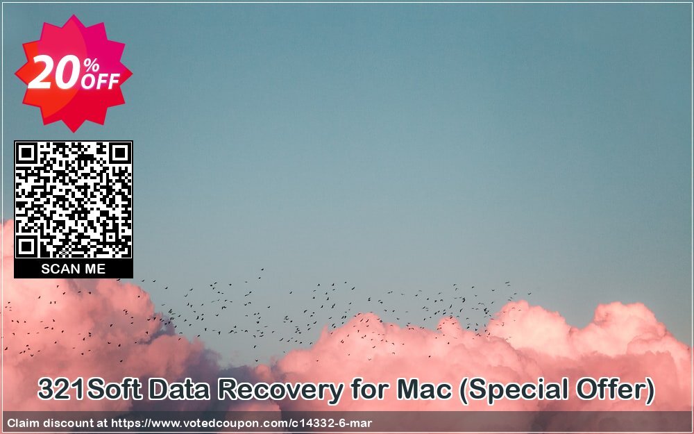 321Soft Data Recovery for MAC, Special Offer Coupon, discount Twitter 20% OFF. Promotion: Twitter 20% OFF