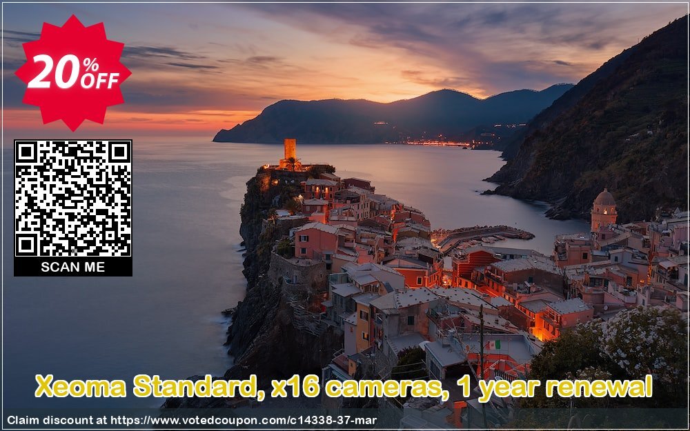 Xeoma Standard, x16 cameras, Yearly renewal Coupon Code May 2024, 20% OFF - VotedCoupon