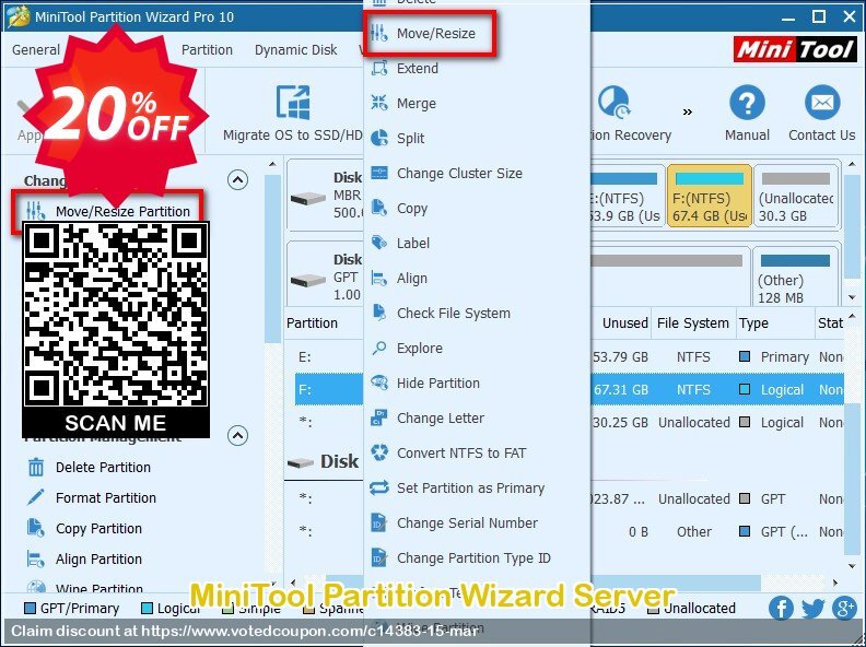 MiniTool Partition Wizard Server Coupon Code Apr 2024, 20% OFF - VotedCoupon