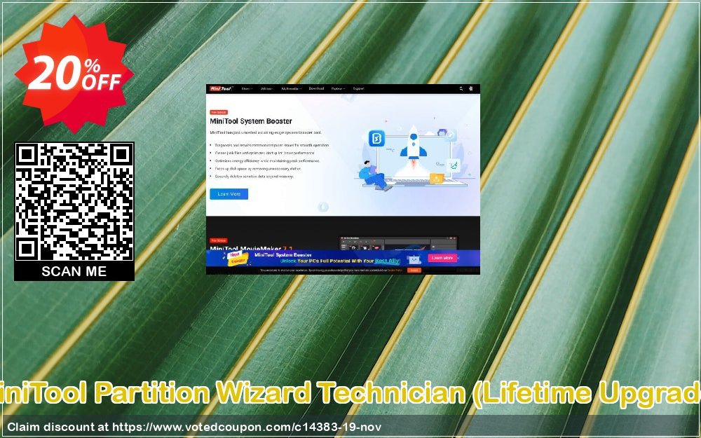 MiniTool Partition Wizard Technician, Lifetime Upgrade  Coupon Code Dec 2023, 20% OFF - VotedCoupon