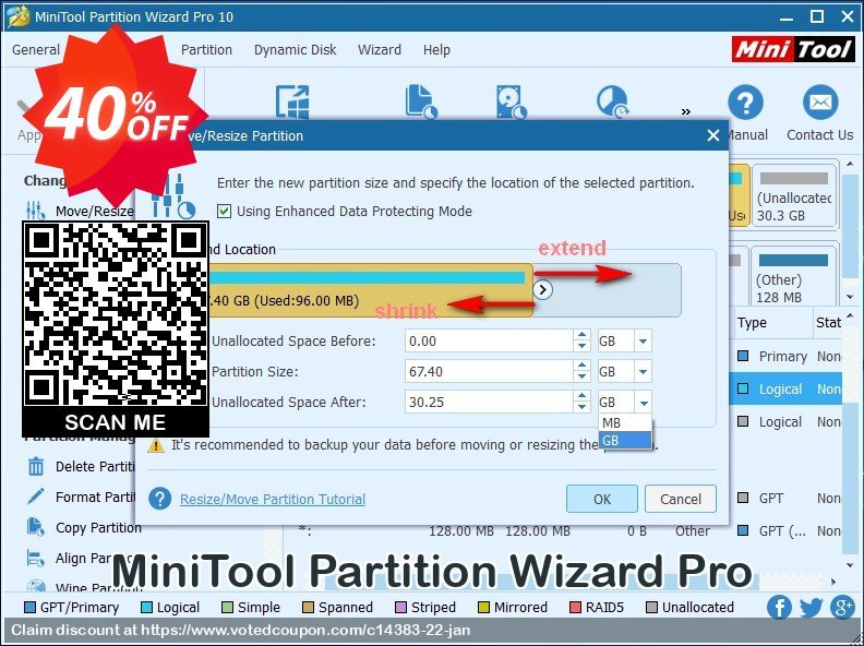 MiniTool Partition Wizard Pro Coupon Code Dec 2023, 40% OFF - VotedCoupon