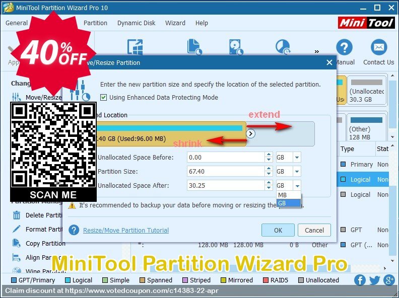 MiniTool Partition Wizard Pro Coupon Code May 2024, 40% OFF - VotedCoupon