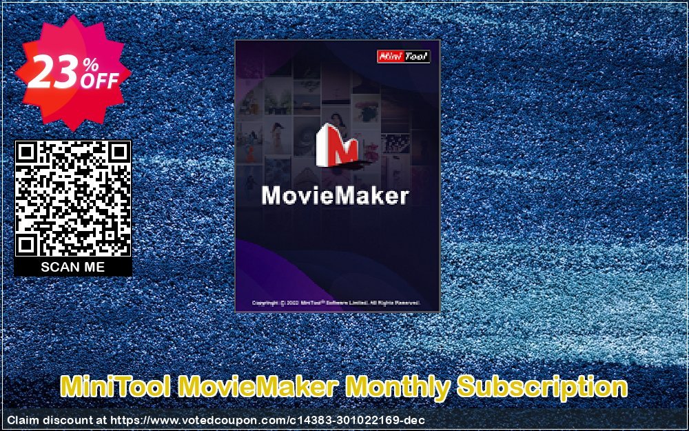 MiniTool MovieMaker Monthly Subscription Coupon Code Dec 2023, 23% OFF - VotedCoupon