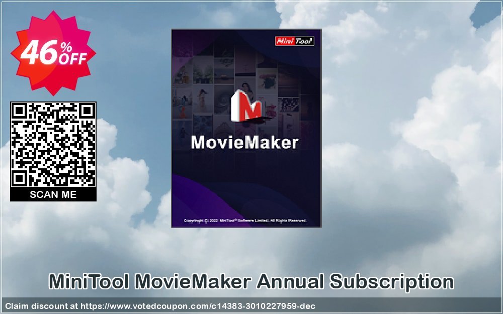 MiniTool MovieMaker Annual Subscription Coupon Code Dec 2023, 46% OFF - VotedCoupon