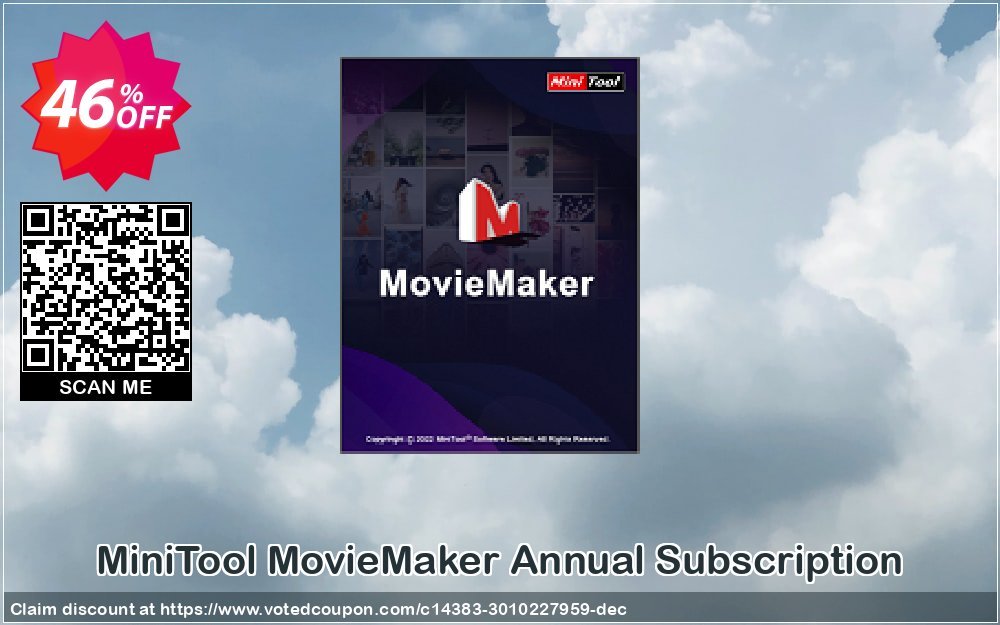 MiniTool MovieMaker Annual Subscription Coupon Code Apr 2024, 46% OFF - VotedCoupon