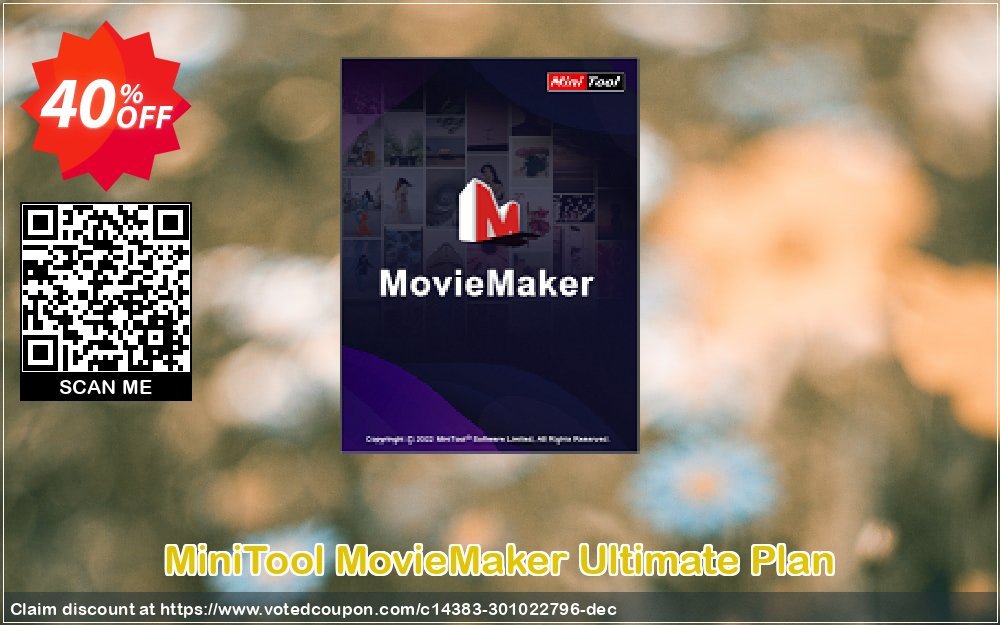 MiniTool MovieMaker Ultimate Plan Coupon Code Apr 2024, 40% OFF - VotedCoupon