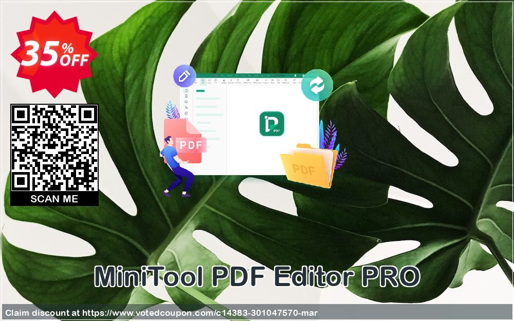 MiniTool PDF Editor PRO Coupon Code May 2024, 35% OFF - VotedCoupon