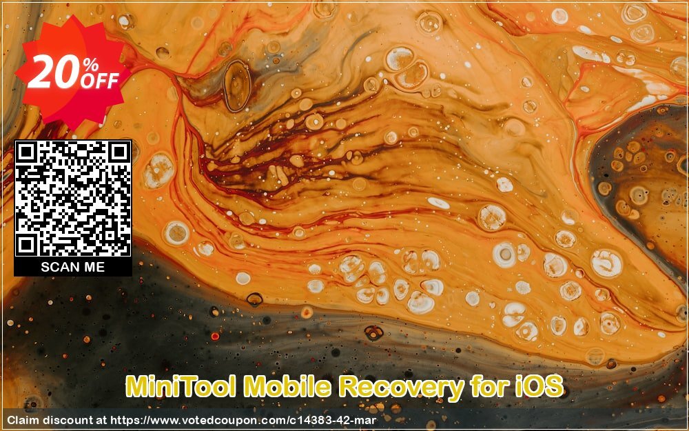 MiniTool Mobile Recovery for iOS Coupon, discount 20% off. Promotion: 