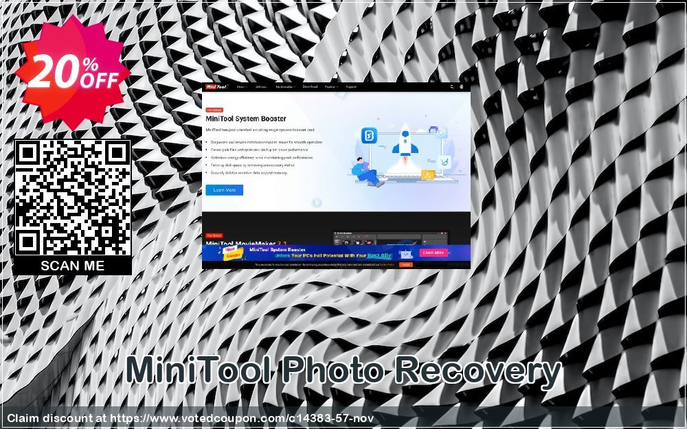 MiniTool Photo Recovery Coupon, discount 20% off. Promotion: 