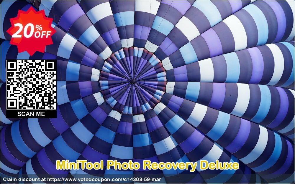 MiniTool Photo Recovery Deluxe Coupon, discount 20% off. Promotion: