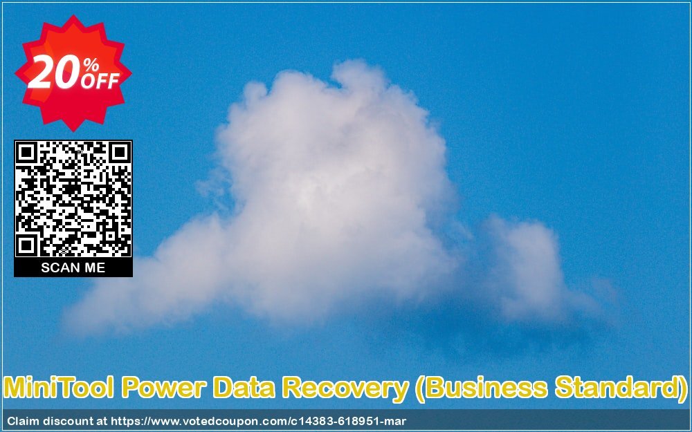 MiniTool Power Data Recovery, Business Standard Coupon, discount 20% off. Promotion: