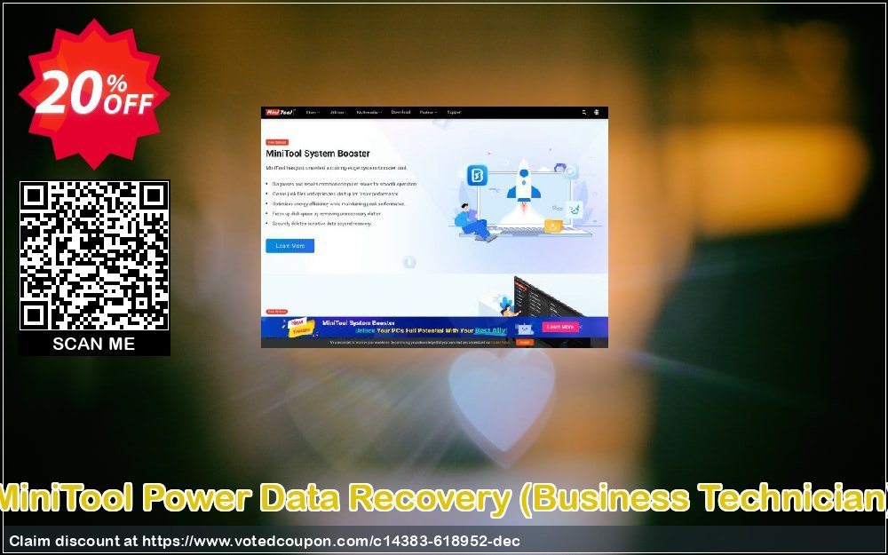 MiniTool Power Data Recovery, Business Technician  Coupon Code Dec 2023, 20% OFF - VotedCoupon
