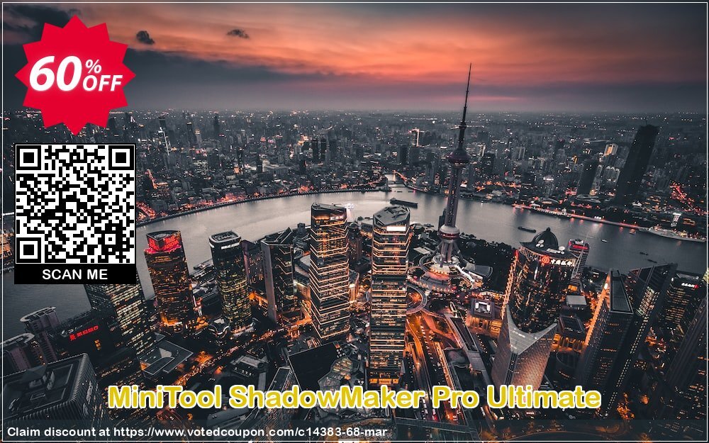 MiniTool ShadowMaker Pro Ultimate Coupon, discount 60% OFF MiniTool ShadowMaker Pro Ultimate, verified. Promotion: Formidable discount code of MiniTool ShadowMaker Pro Ultimate, tested & approved