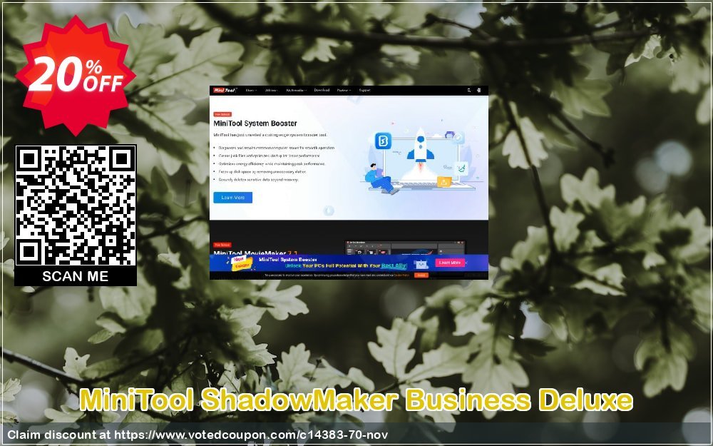 MiniTool ShadowMaker Business Deluxe Coupon Code Dec 2023, 20% OFF - VotedCoupon