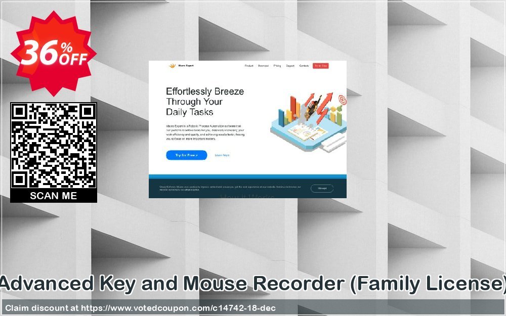 Advanced Key and Mouse Recorder, Family Plan  Coupon, discount macro_35_dis. Promotion: 