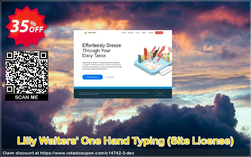 Lilly Walters' One Hand Typing, Site Plan  Coupon, discount macro_35_dis. Promotion: 