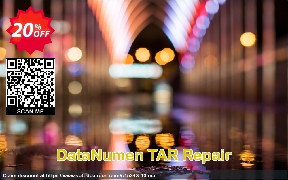 DataNumen TAR Repair Coupon Code May 2024, 20% OFF - VotedCoupon