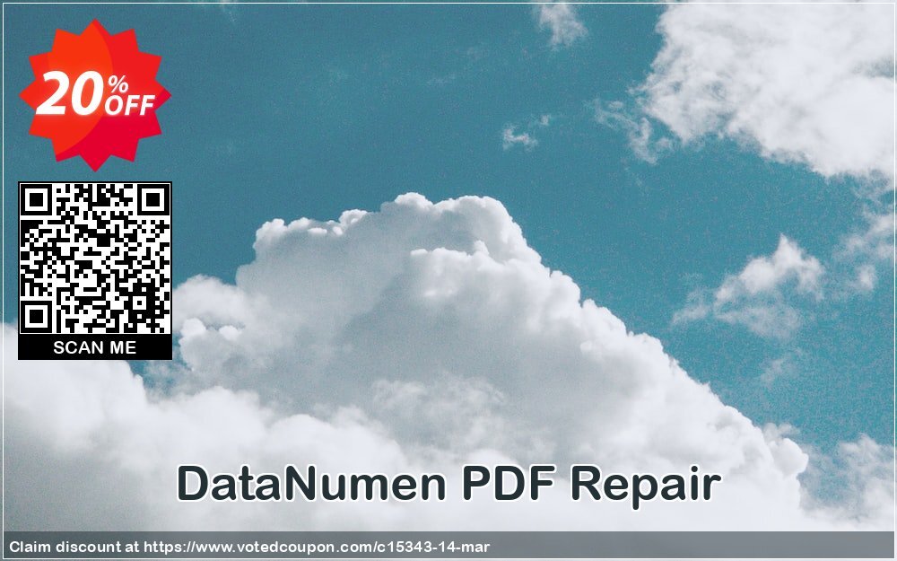 DataNumen PDF Repair Coupon, discount Education Coupon. Promotion: Coupon for educational and non-profit organizations