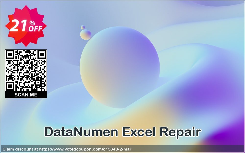 DataNumen Excel Repair Coupon, discount Education Coupon. Promotion: Coupon for educational and non-profit organizations