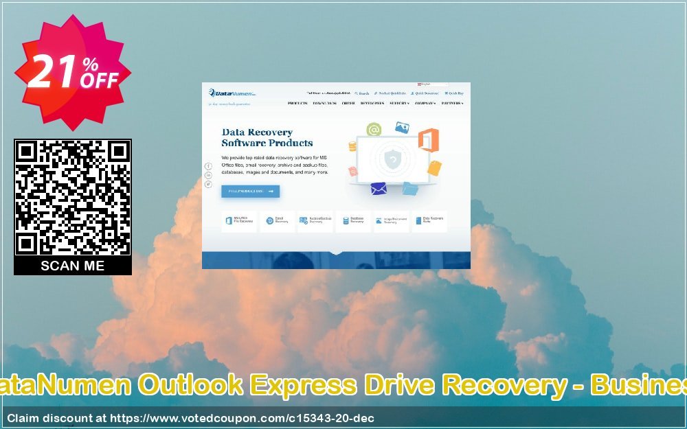 DataNumen Outlook Express Drive Recovery - Business Coupon, discount Education Coupon. Promotion: Coupon for educational and non-profit organizations
