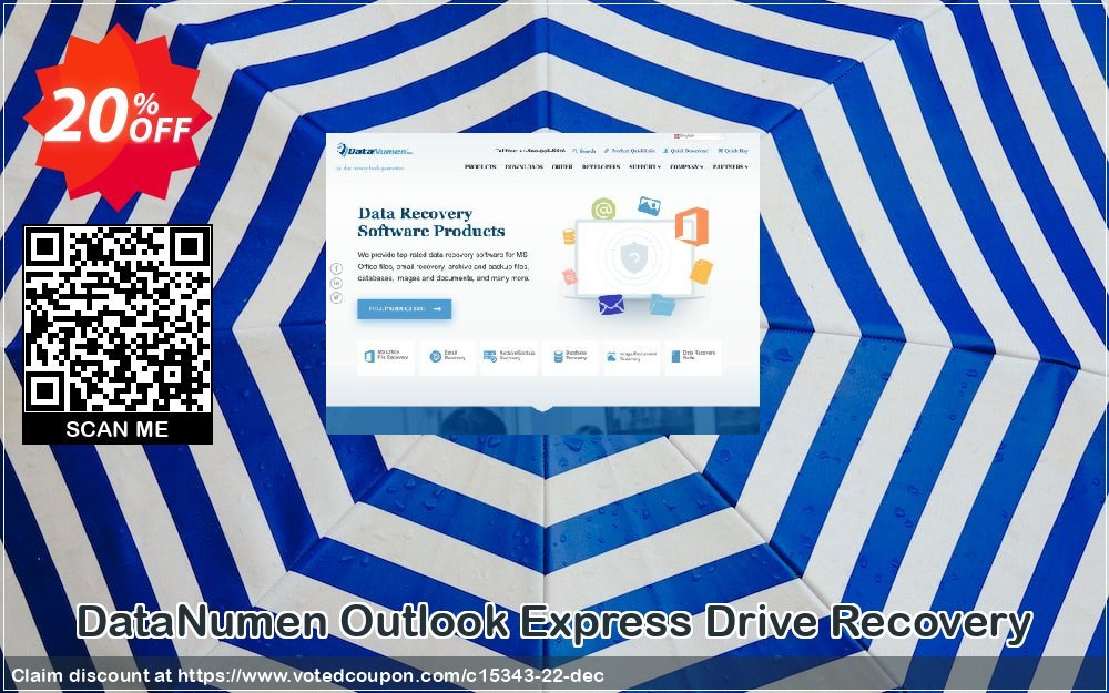 DataNumen Outlook Express Drive Recovery Coupon Code May 2024, 20% OFF - VotedCoupon